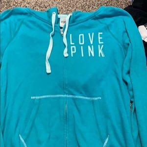 pink zip up